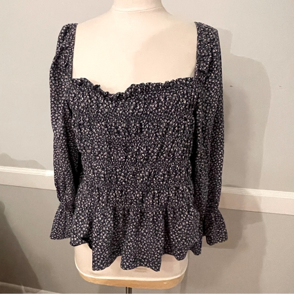 Peplum floral top
